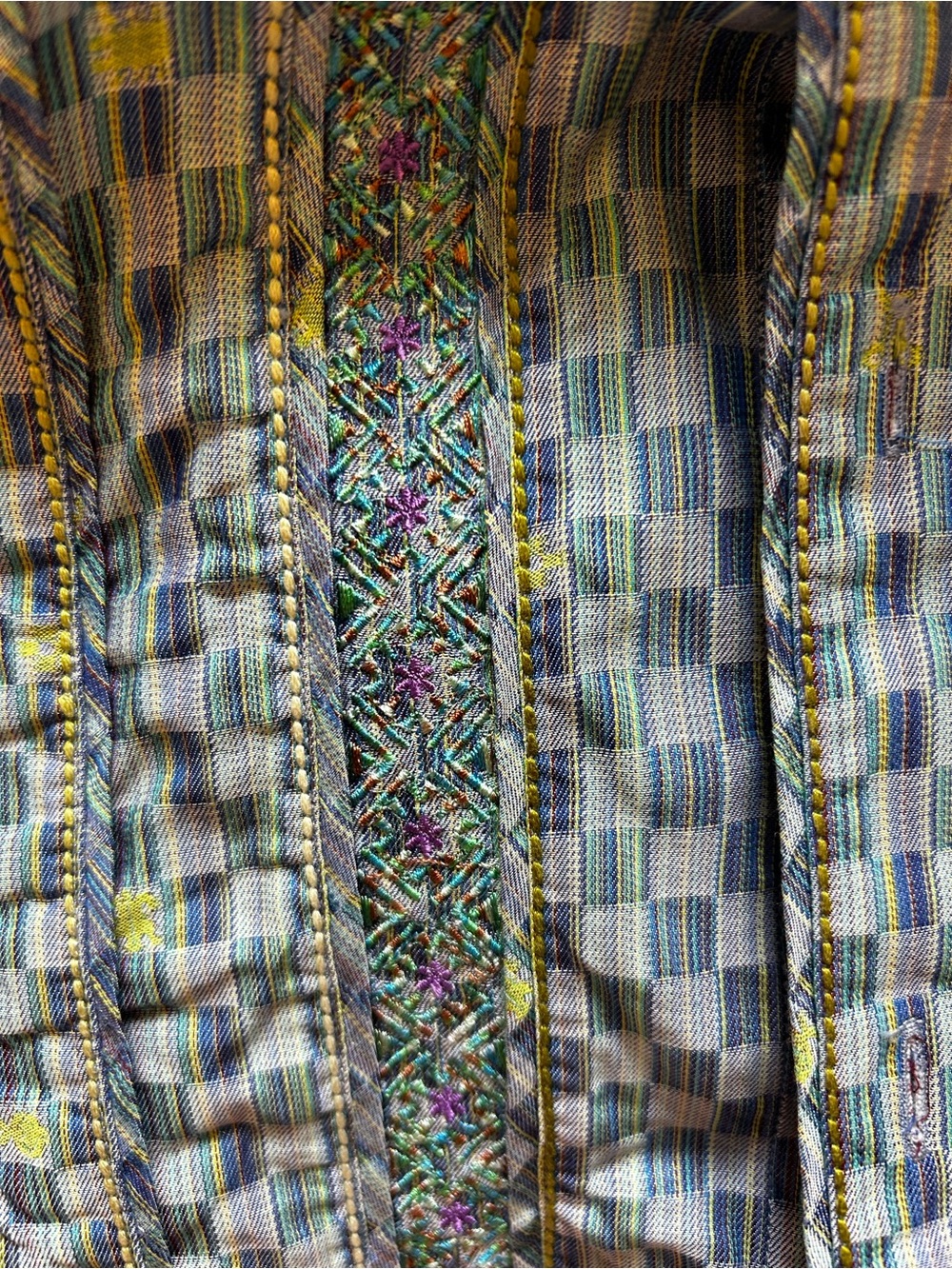 Robert Graham Blue Multi-Patterned Check Button-Up Shirt - Picture 4 of 7